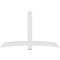 Ekena Millwork Bellingham Architectural Grade PVC Gable Bracket, 84"W x 52 1/2"H x 4"D x 6"F, 15/12 Pitch GBP084X53X0406BEL00 - alternate 4